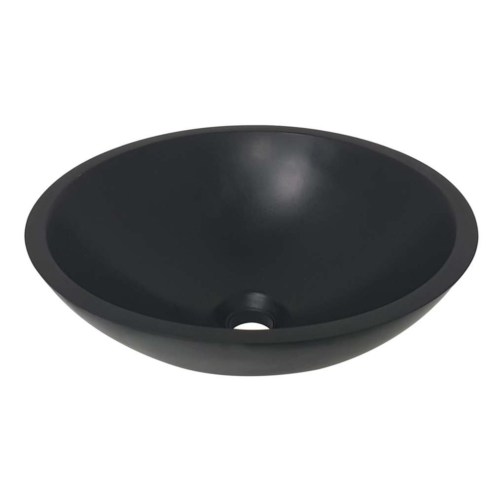 Wiesbaden Valerie Waskom Solid Surface 43x13cm Mat Zwart
